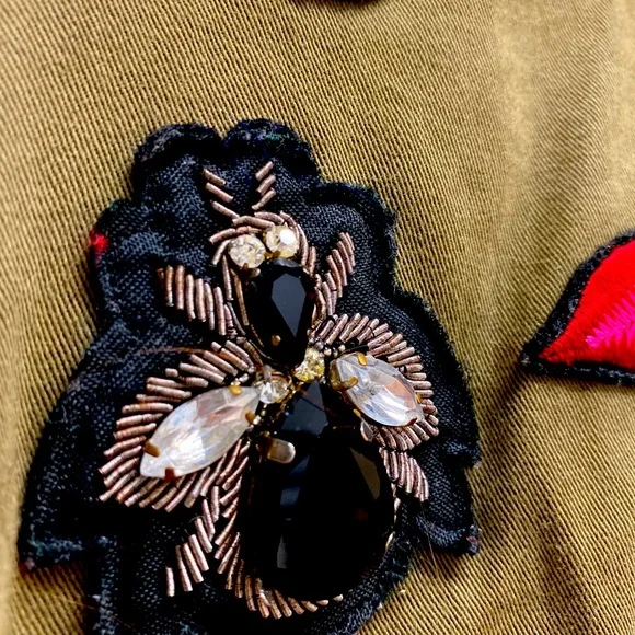 CINQ A SEPT MILITARY JACKET 💚 S - Picture 8 of 11